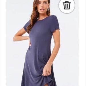 Forever 21 Swing T-Shirt Dress - Indigo